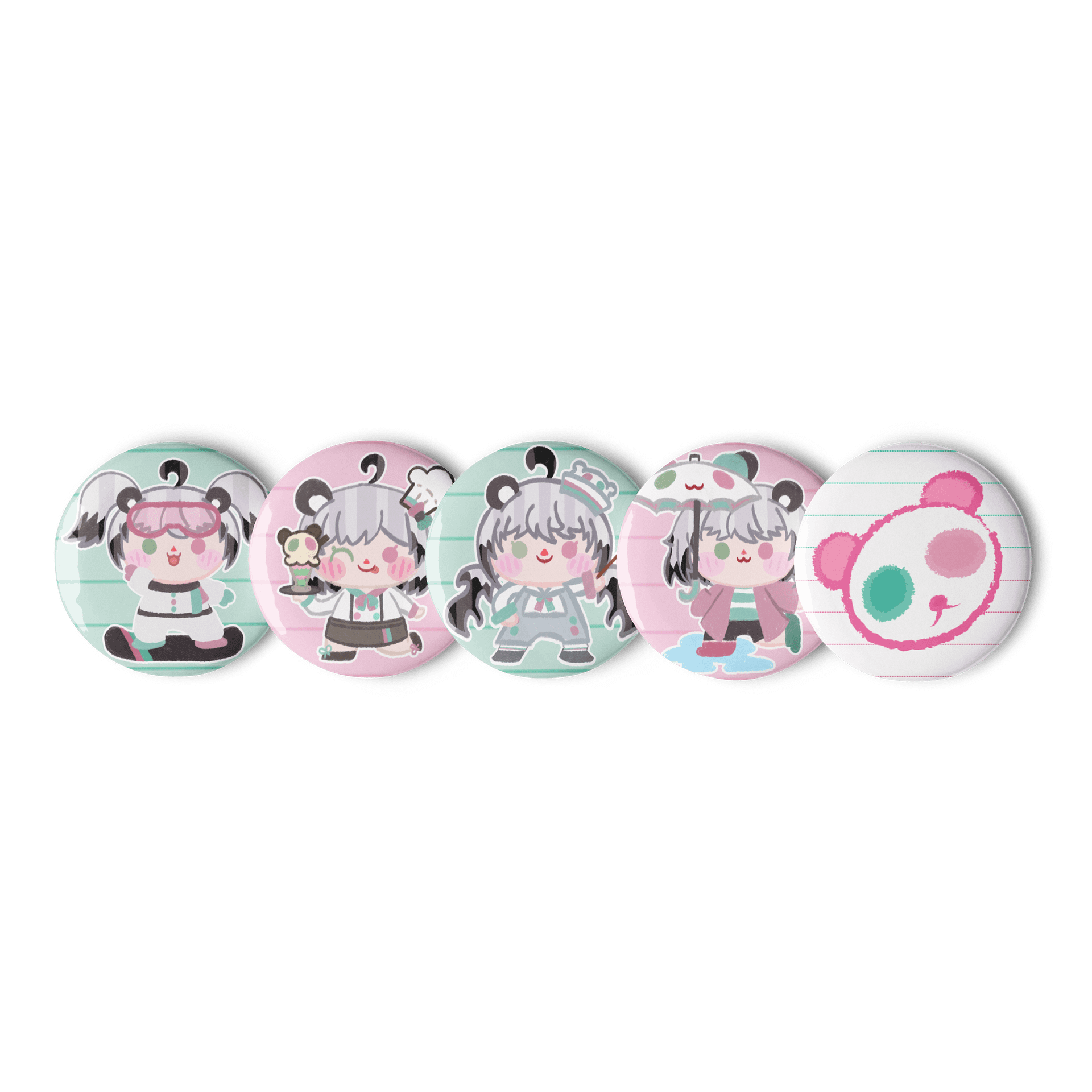 Utano Pandora 'Crayon Pan-Chan' Badge Set B product image (1)