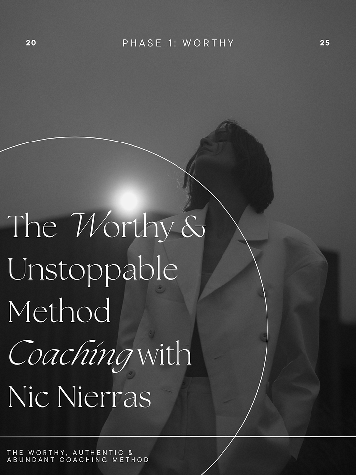 The Worthy & Unstoppable Method Coaching with Nic Nierras product image (1)