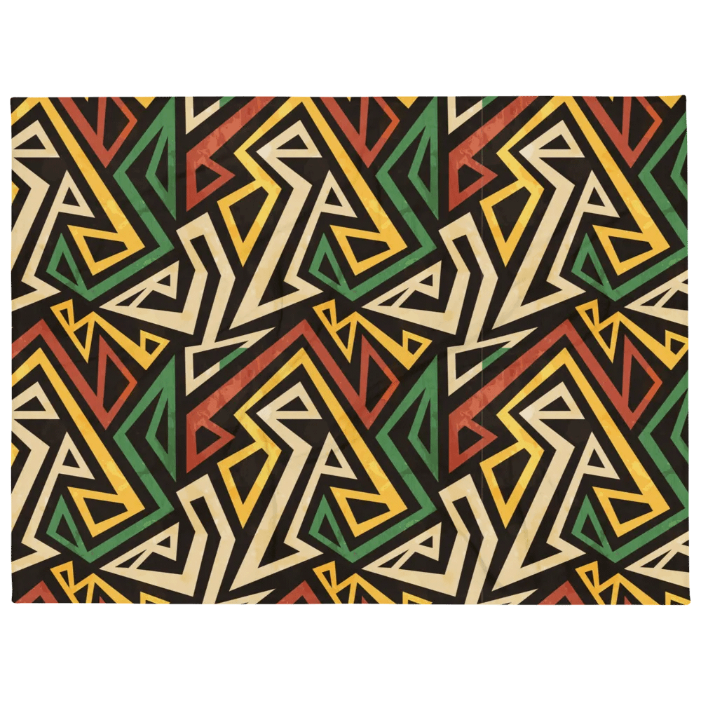Striped Colorful Motif Throw Blanket product image (1)