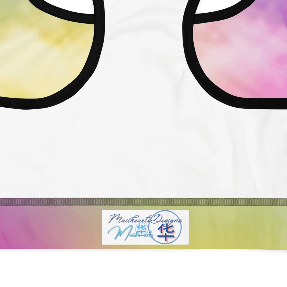 Blur cloud rainbow Design Padded Sports Bra - v3 product image (9)