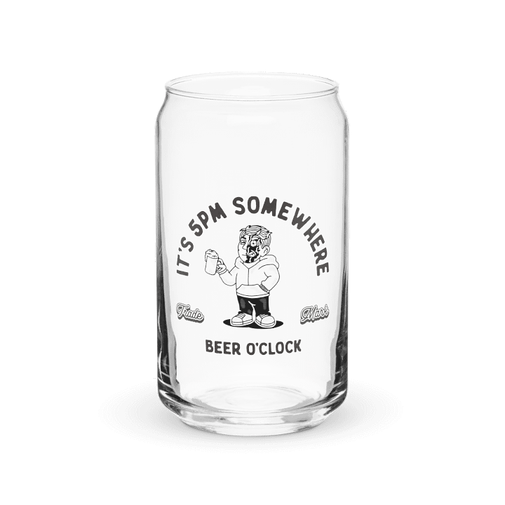 Its 5 PM somewhere Can Shaped Glass product image (2)
