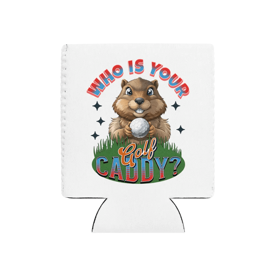 Who Is Your Golf Caddy? Groundhog Can Cooler product image (1)
