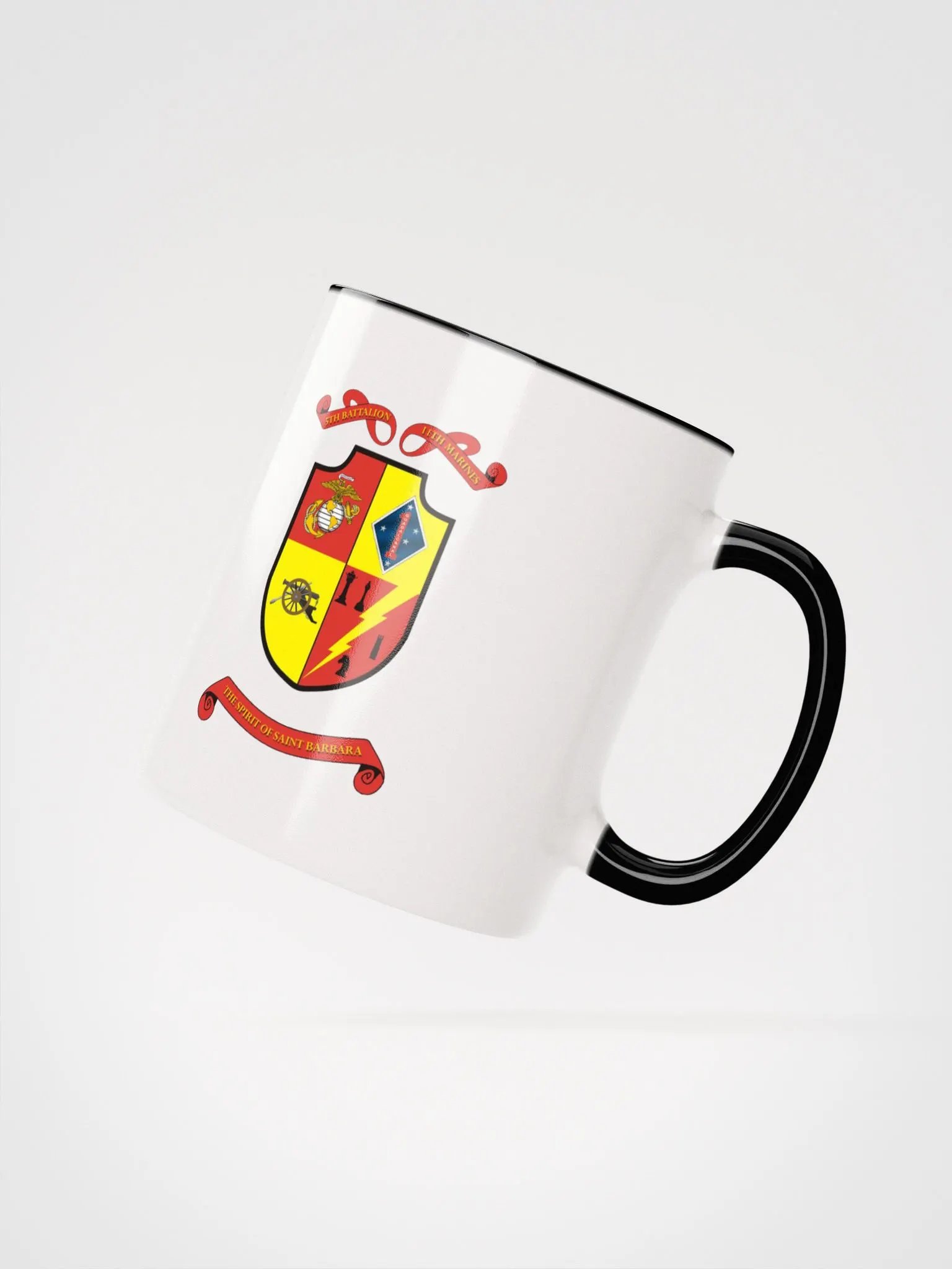 5th Battalion 11th Marines: Coffee Cup White Exterior/Black Interior product image (2)