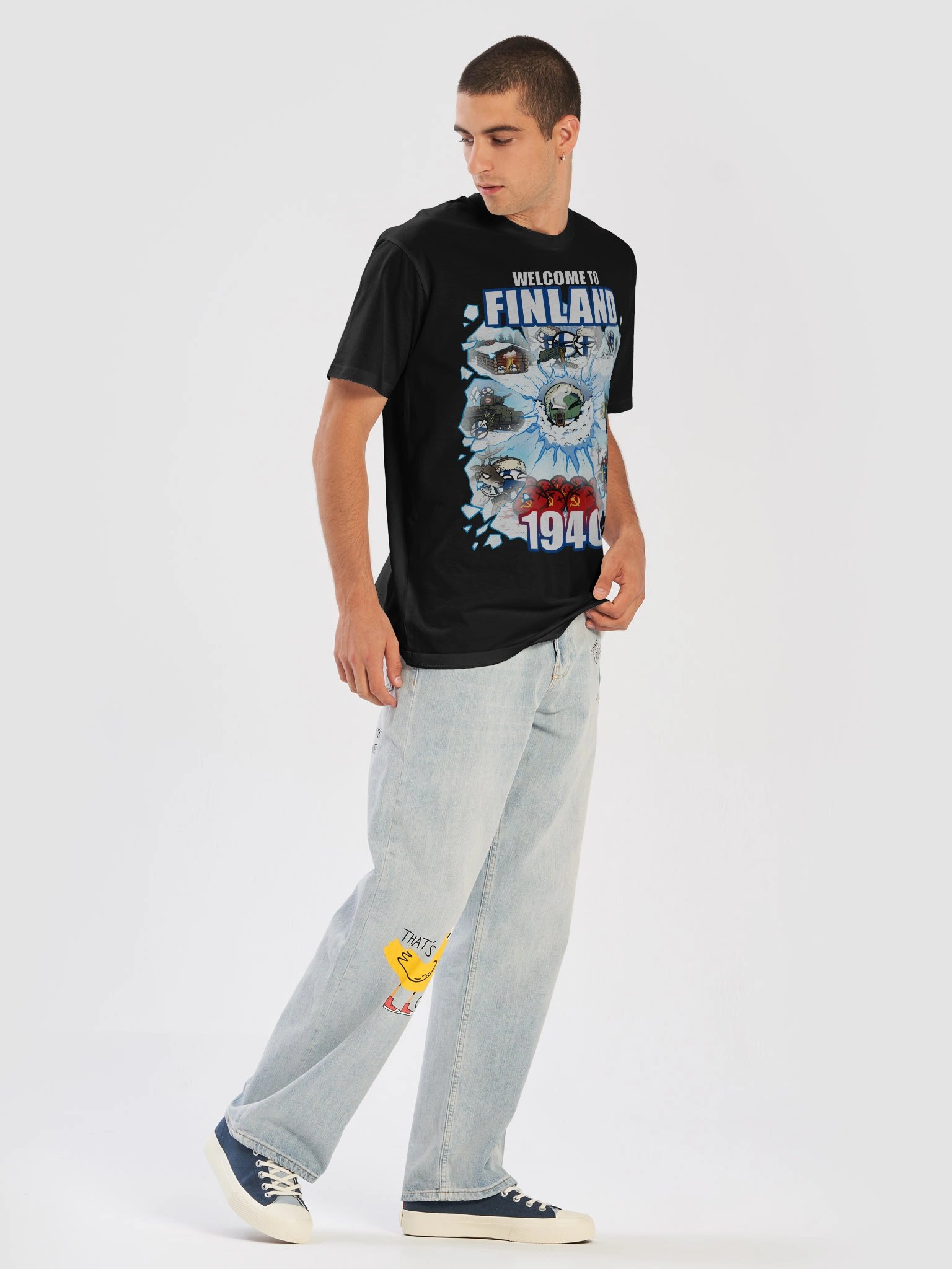 Welcome to Finland 1940 Premium T-shirt product image (6)