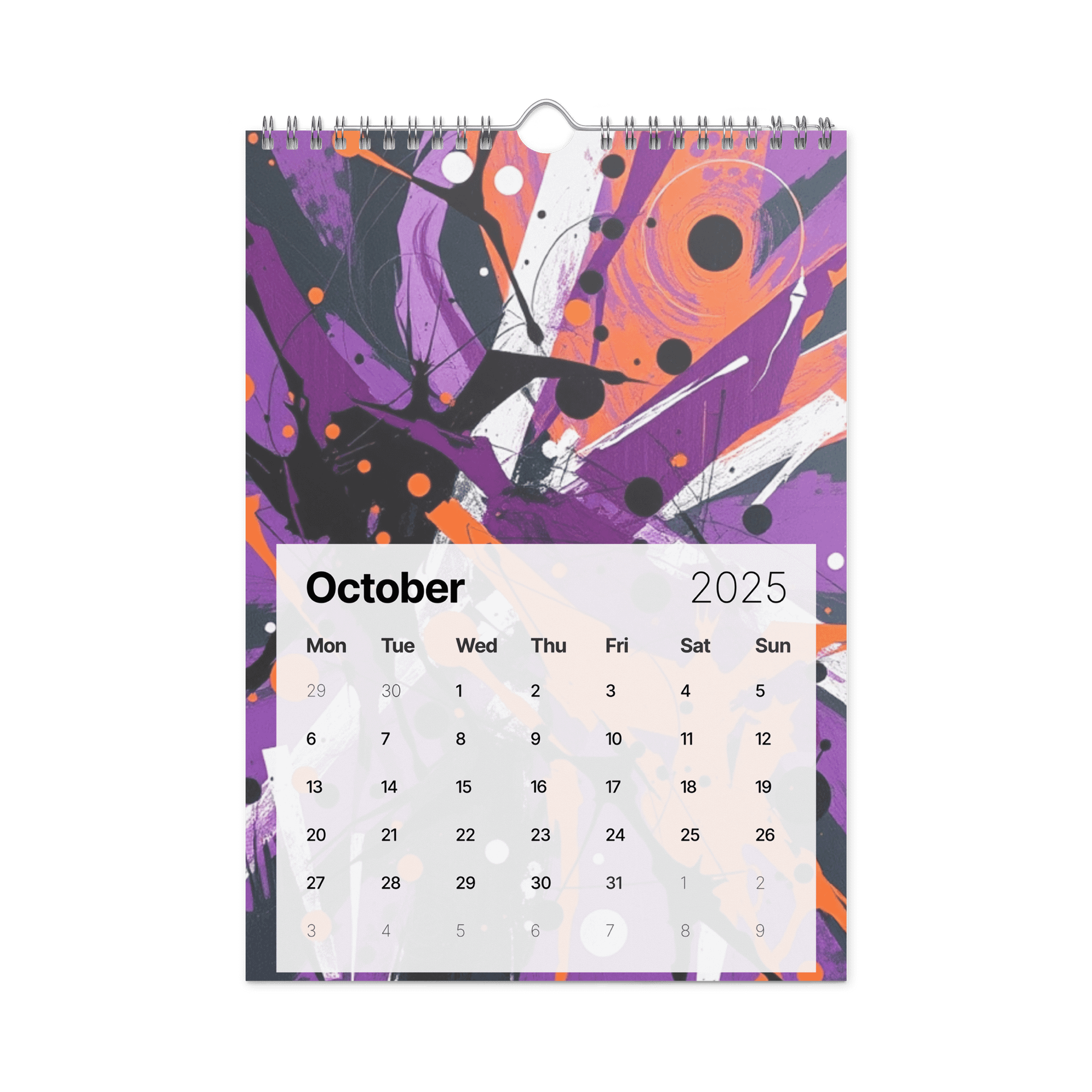 ART ABSTRACT WALL CALENDAR 2026 product image (12)