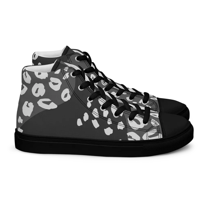 Grey Leopard Retro High Tops product image (2)