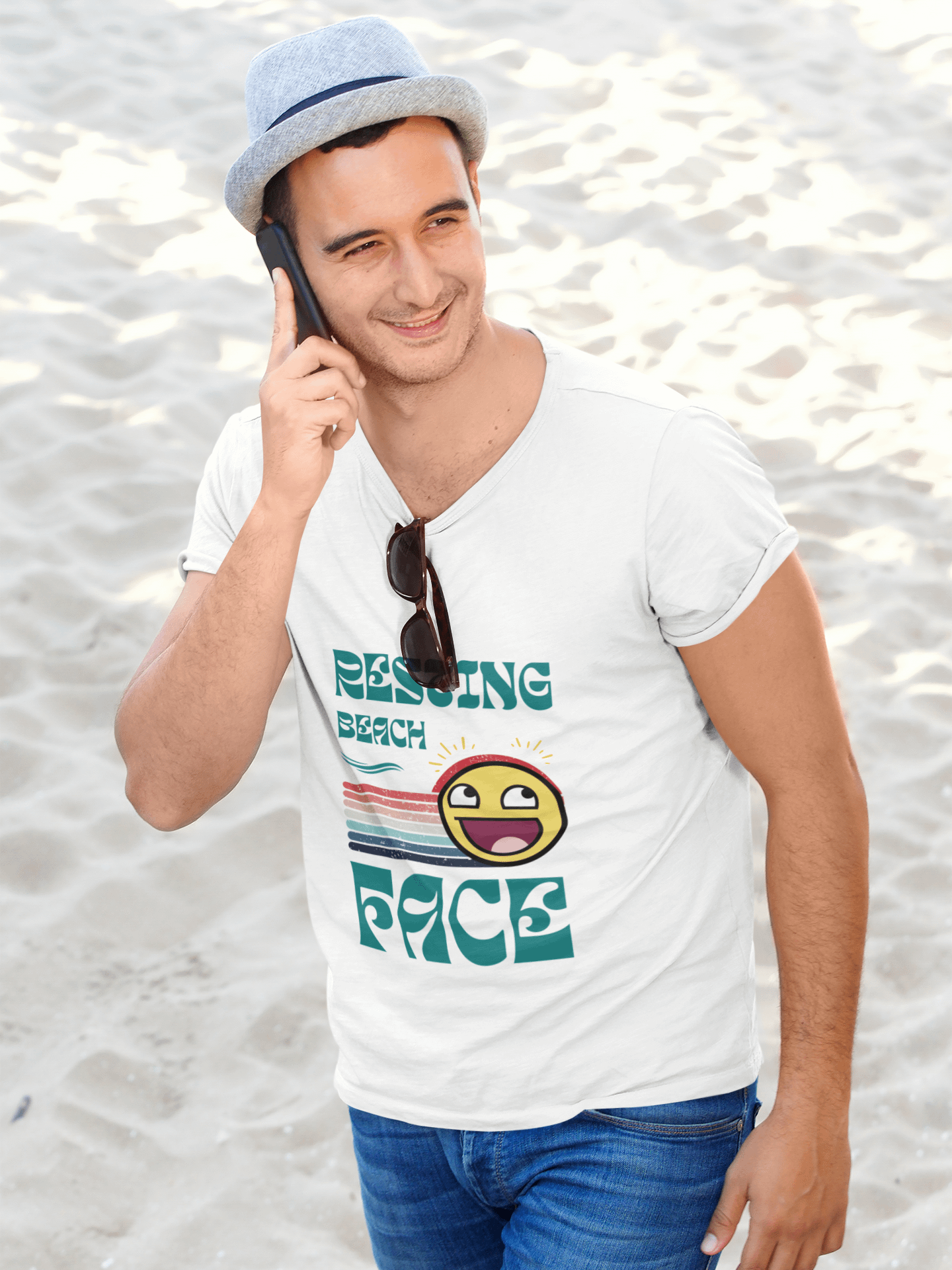 Resting Beach Face T-Shirt product image (2)