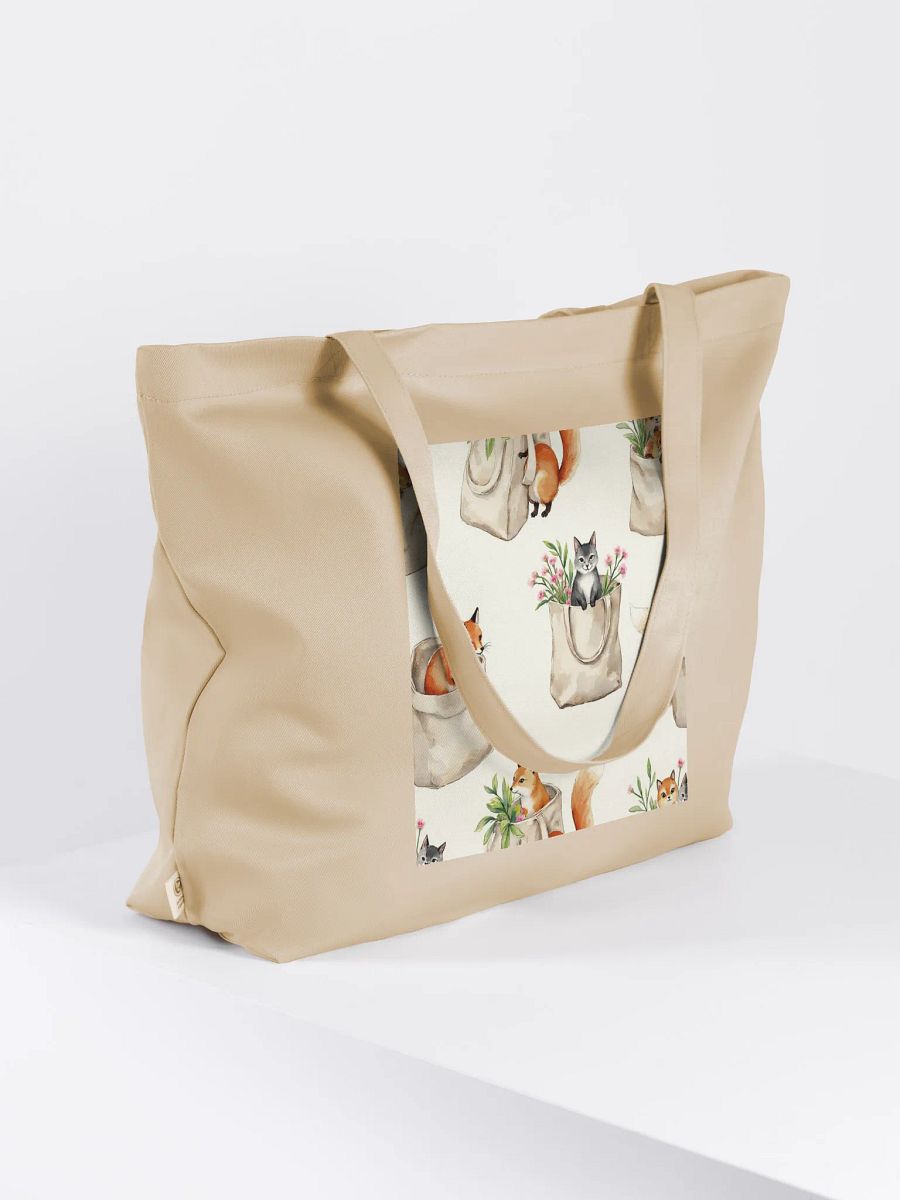 Pixxotia Whimsical Wildlife Eco Tote product image (4)