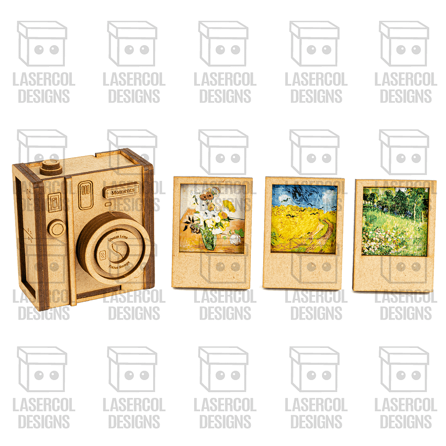 Instant Camera Photo Frames Box - Laser Cut Files product image (4)