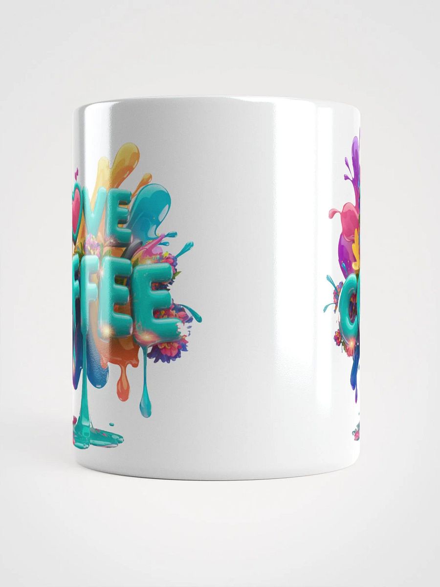 "I Love Coffee" Splash Glossy White Mug product image (5)