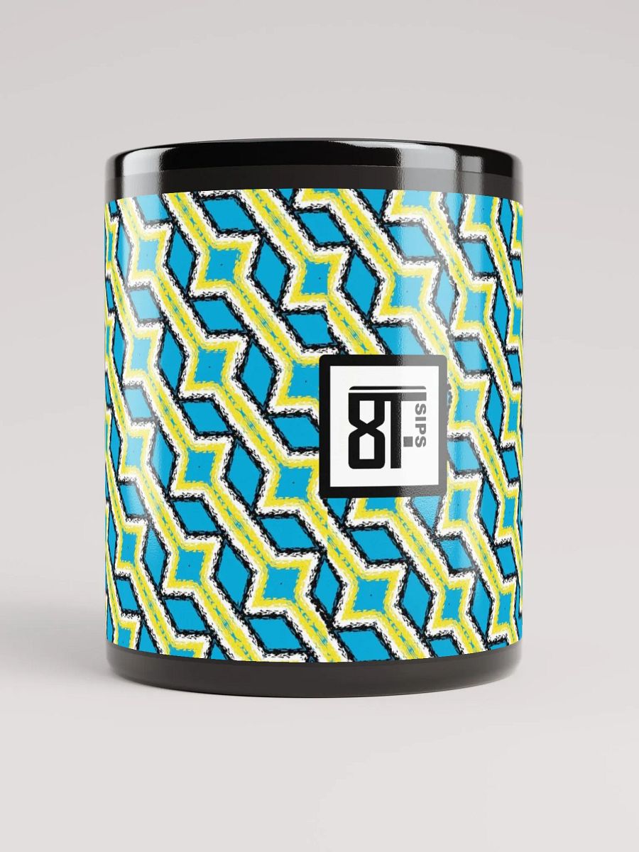 8T Sips Mosaic Black Glossy Mug product image (9)