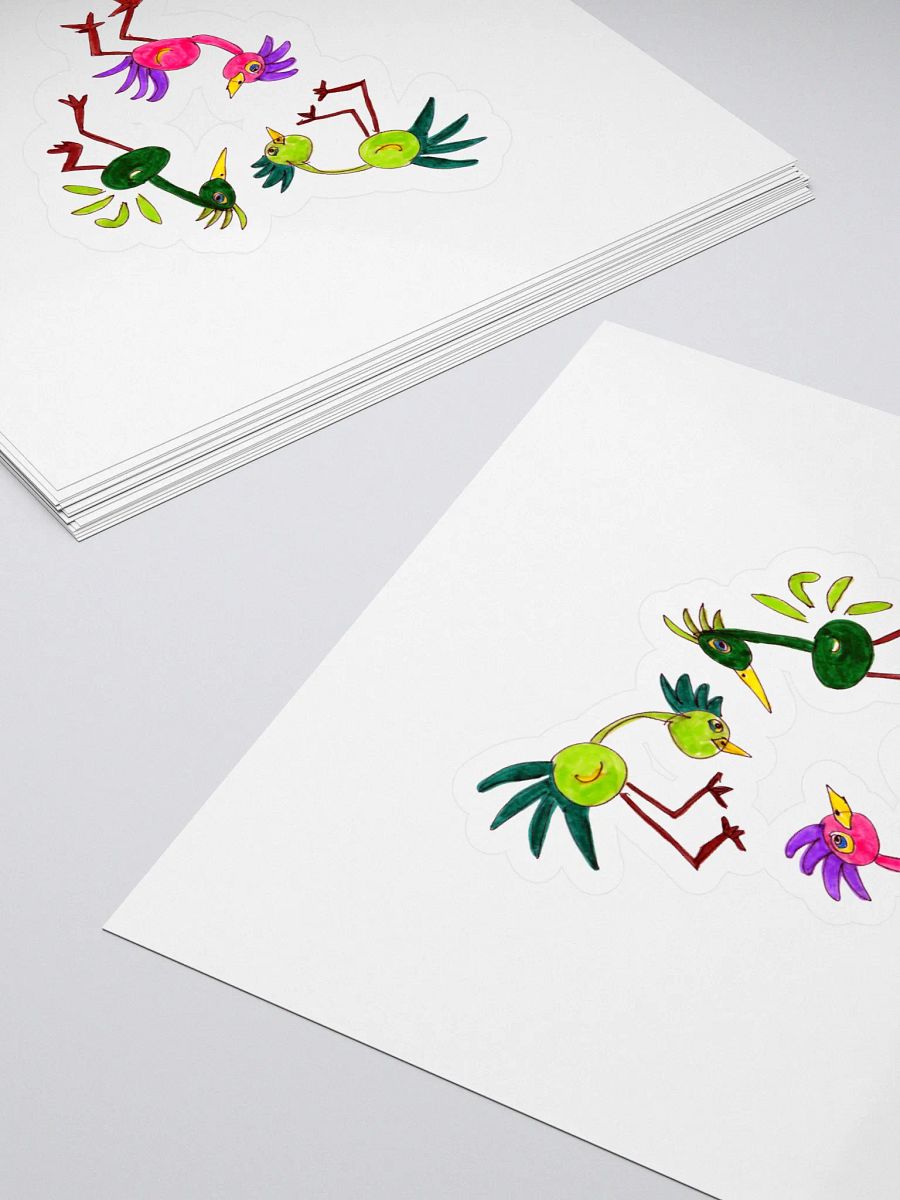Whimsical Bird Party Sticker Set product image (4)