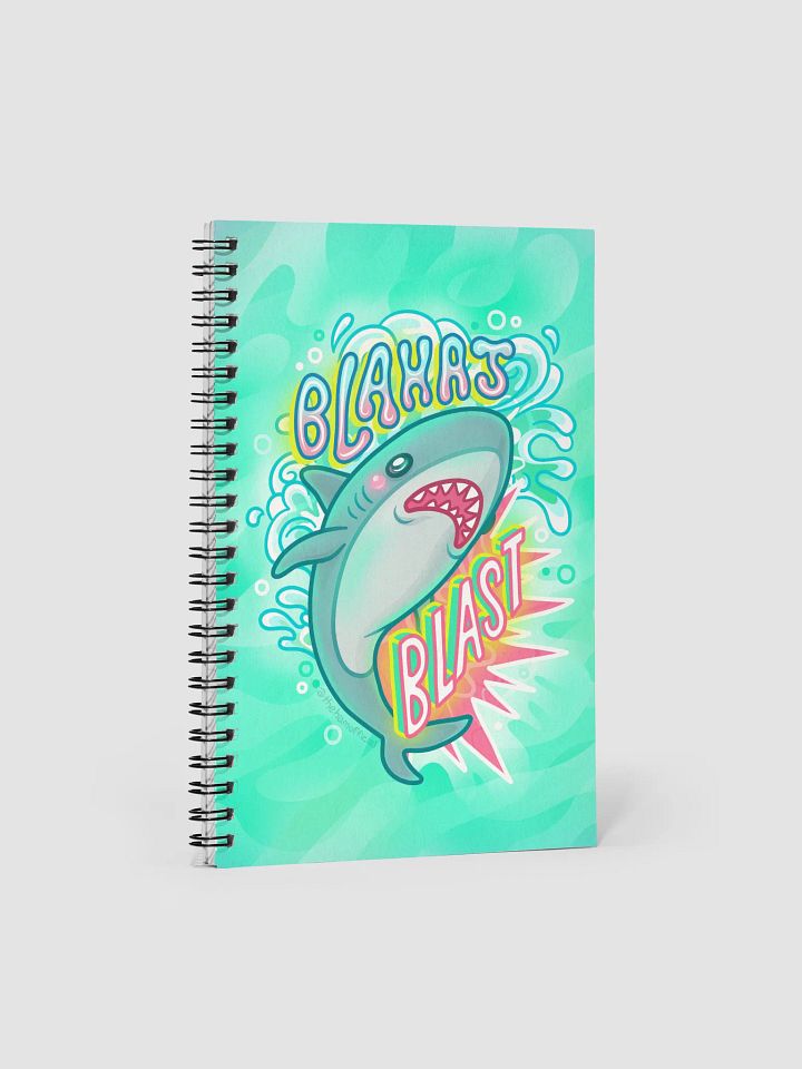 Blahaj Blast Spiral Notebook product image (1)