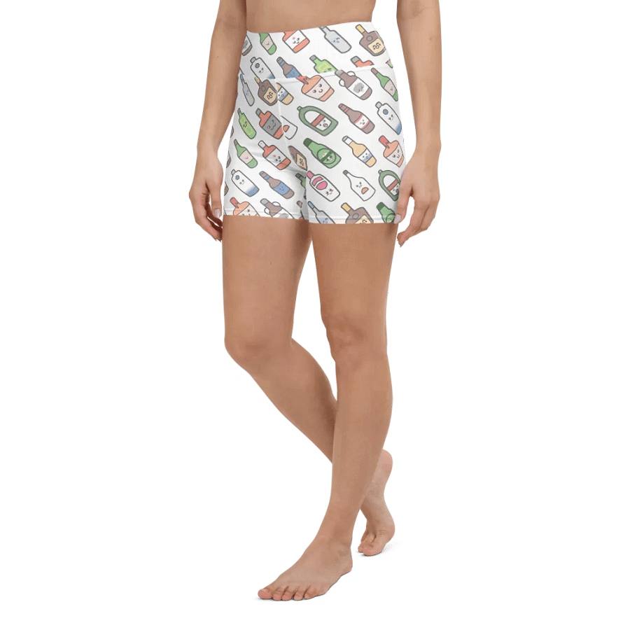 Kawaii Bottles Yoga Shorts product image (5)
