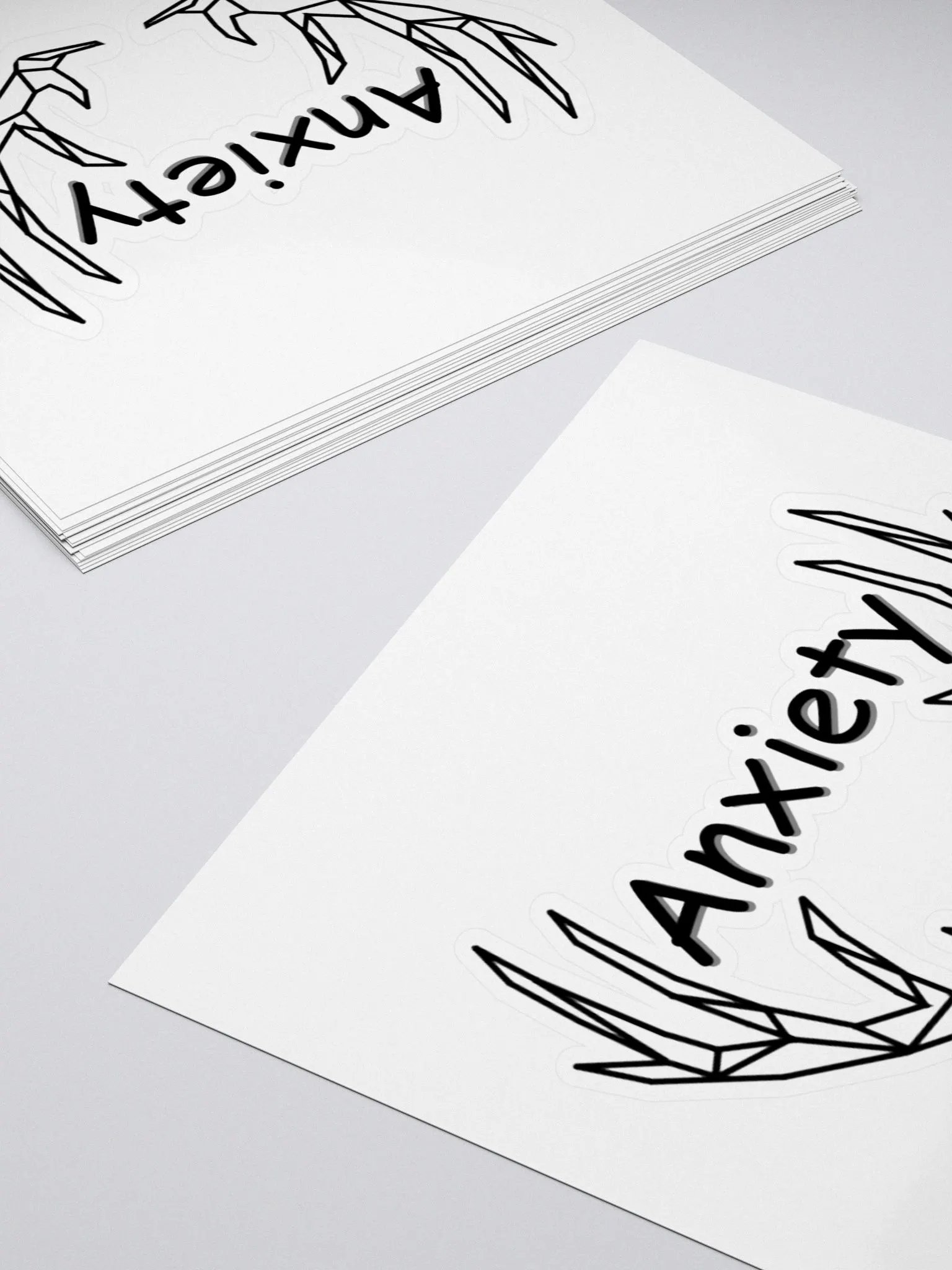 Anxiety sticker - Black product image (4)
