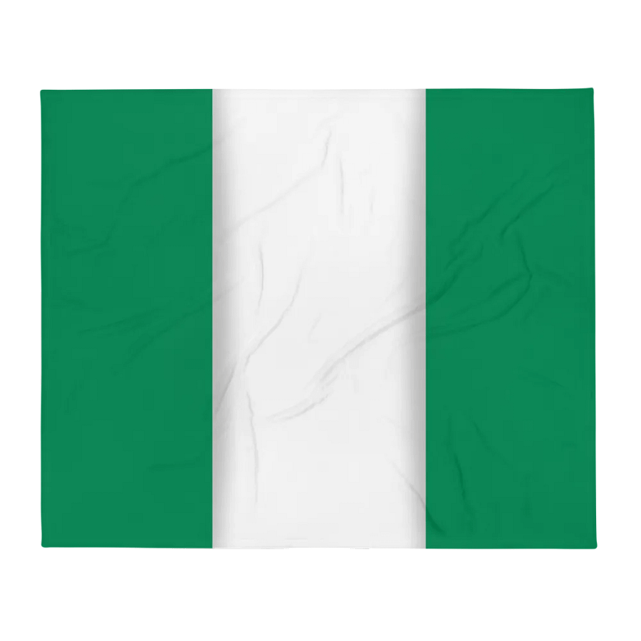 Green White Green Flag Colored Throw Blanket product image (2)