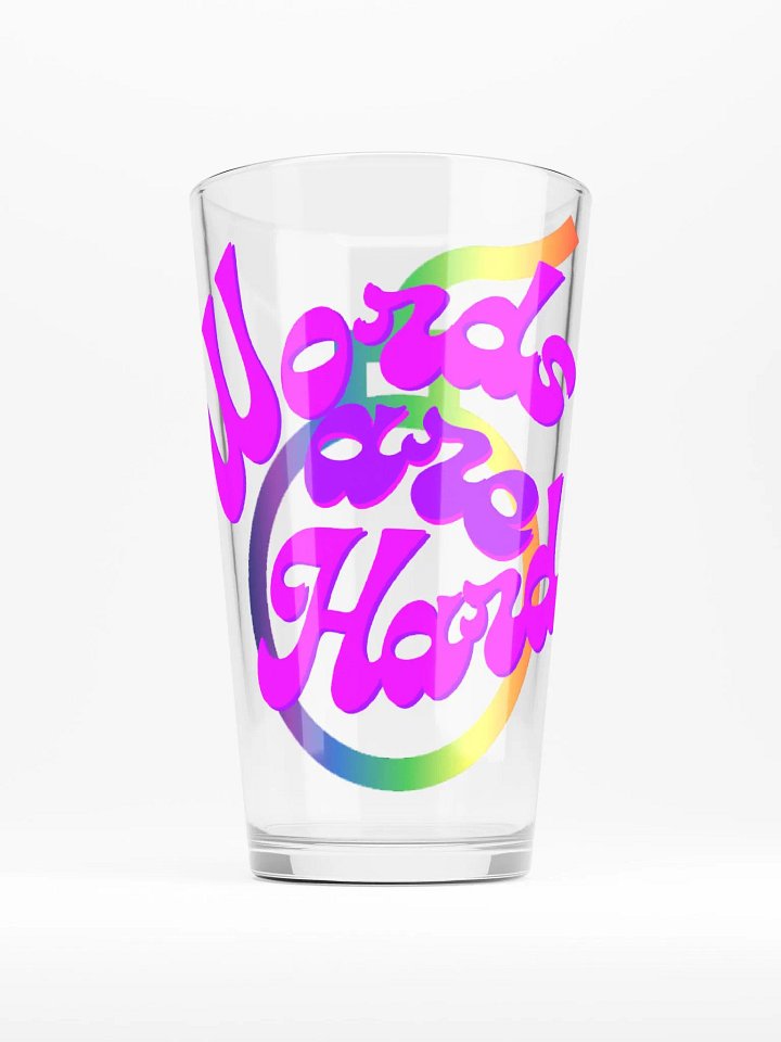 Words are Hard Pint Glass product image (1)