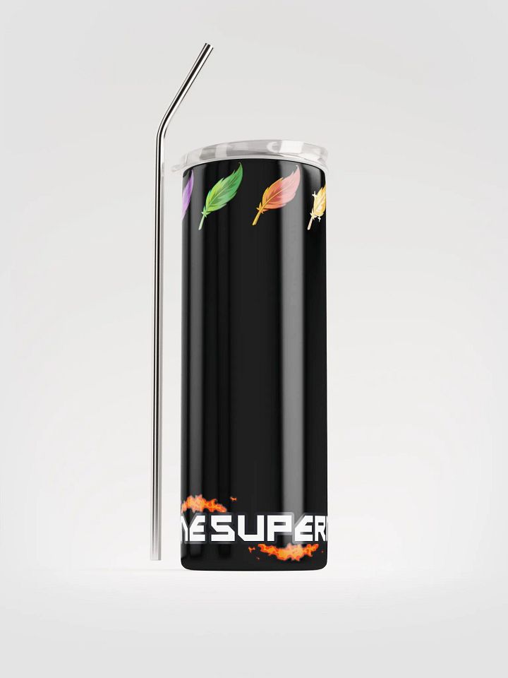 Feathers & Nameplate Stainless Steel Tumbler & Straw product image (2)