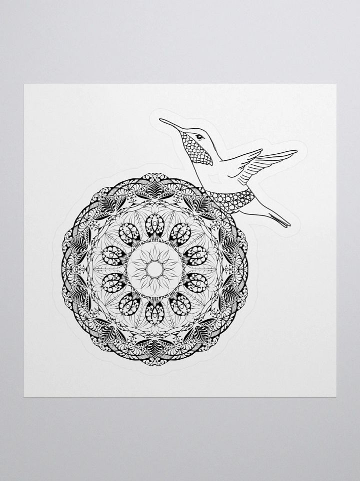 Mandala Hummingbird Harmony Stickers product image (2)