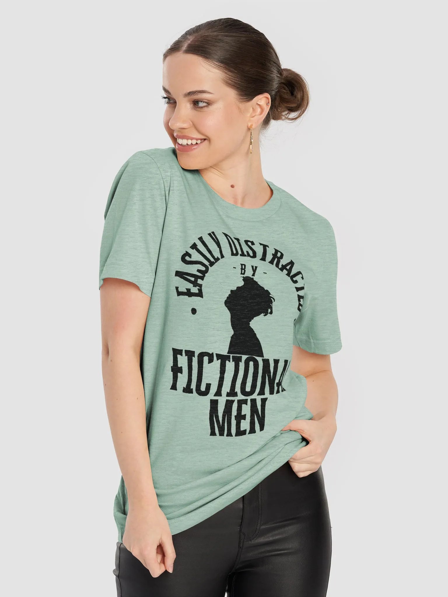 Easily Distracted Fictional Men shirt Black product image (81)