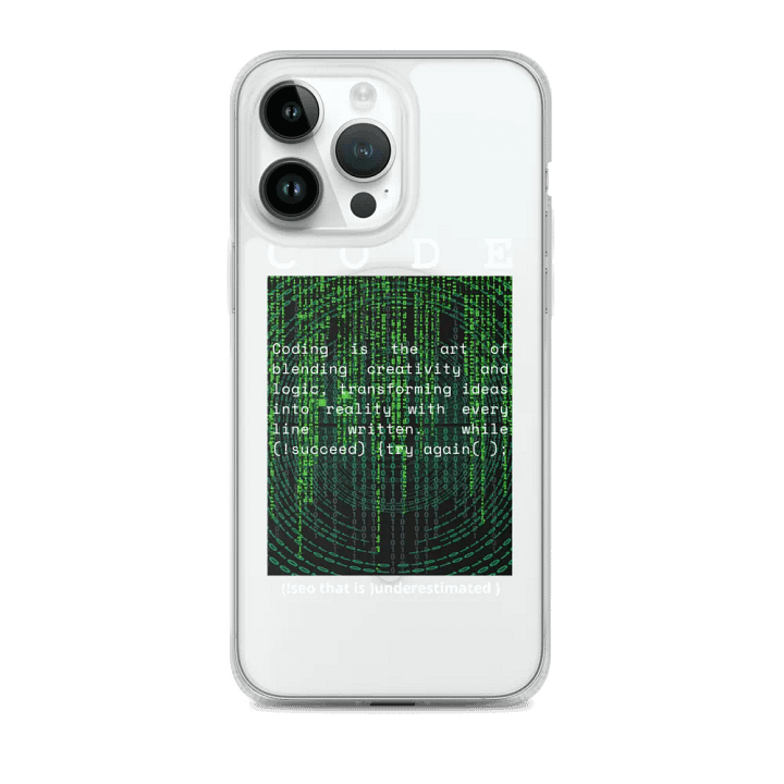 Binary Code Revolution iPhone® Case product image (2)