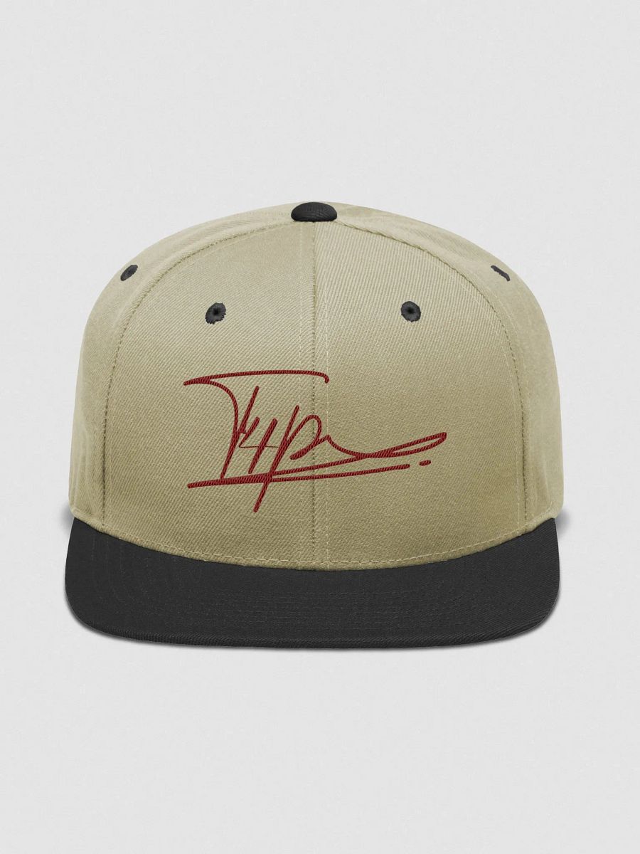 T4P Wool Blend Snapback - Beige/Maroon product image (1)