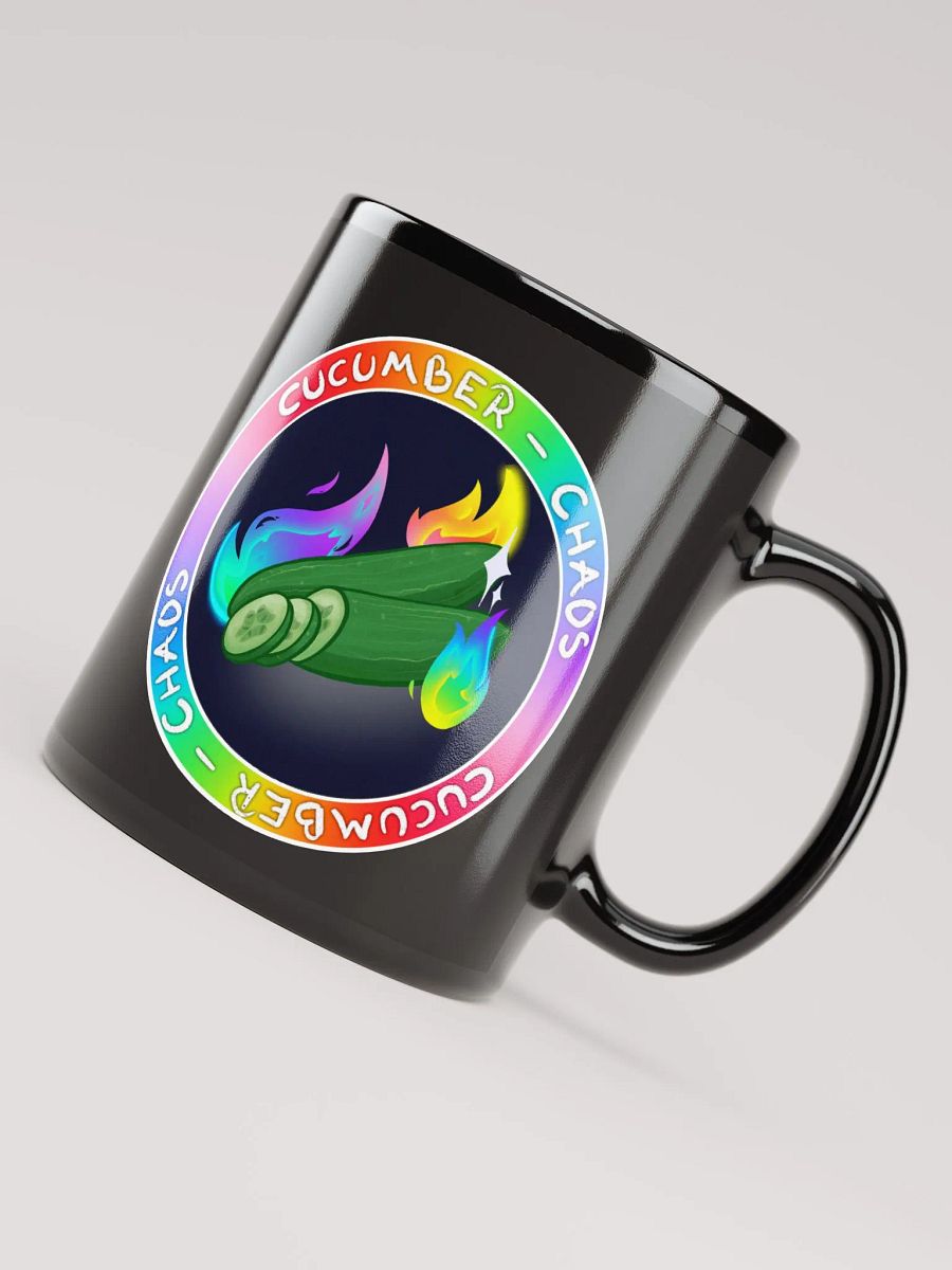 Cucumber Chaos - Black Glossy Mug product image (3)