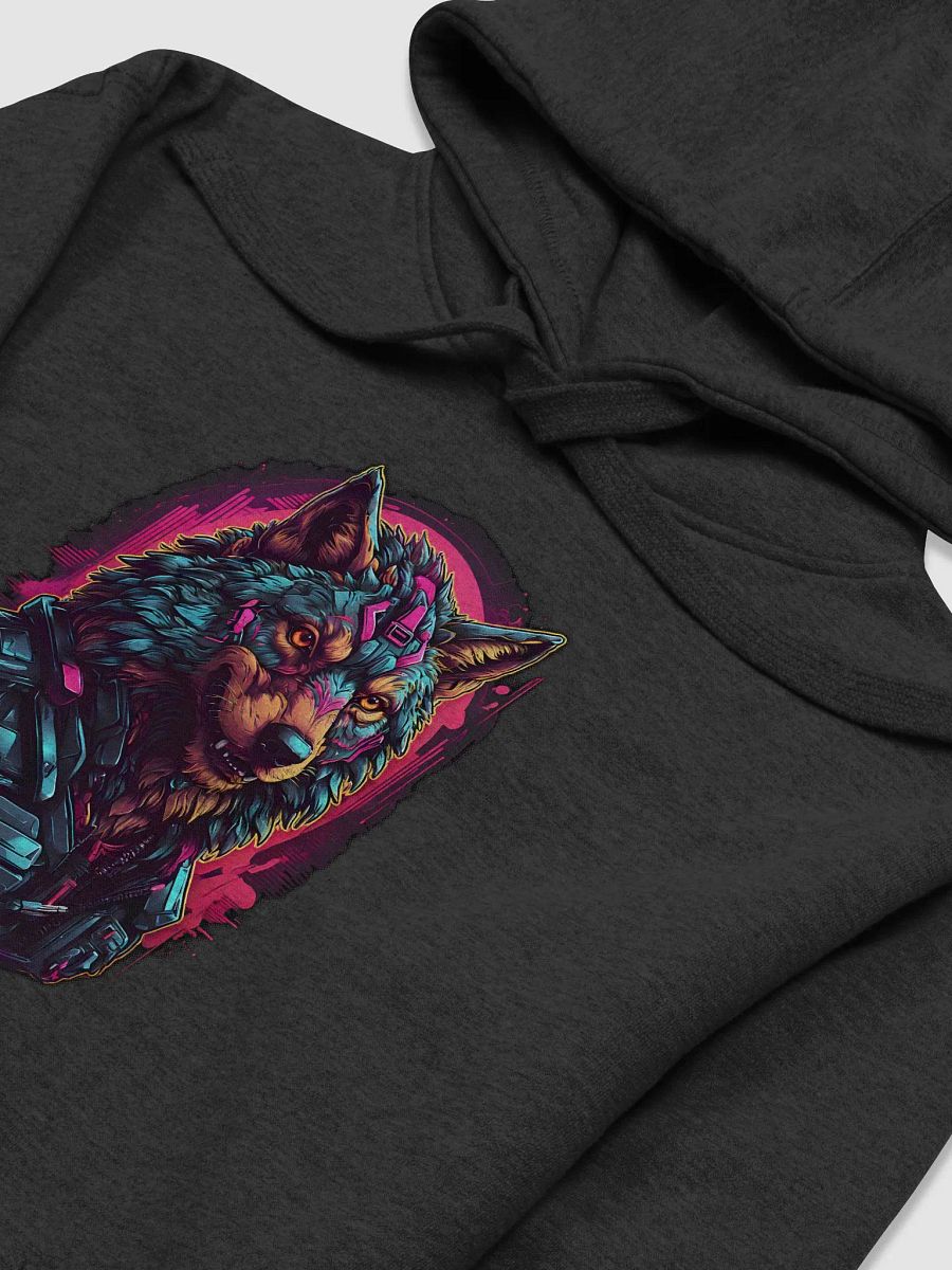 Neon Wolf Cyberpunk Premium Hoodie product image (3)