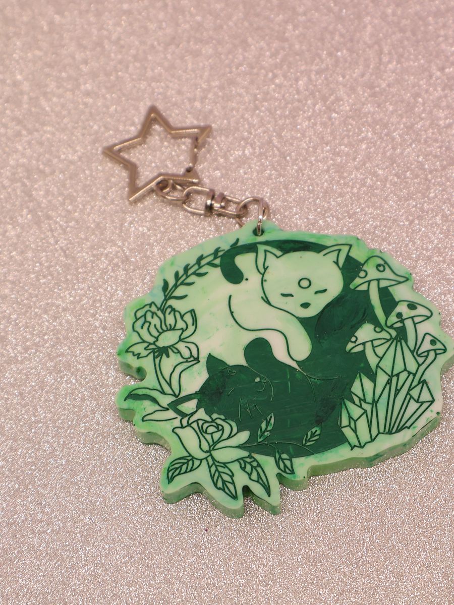 Sleepy Kitties Keychain product image (3)