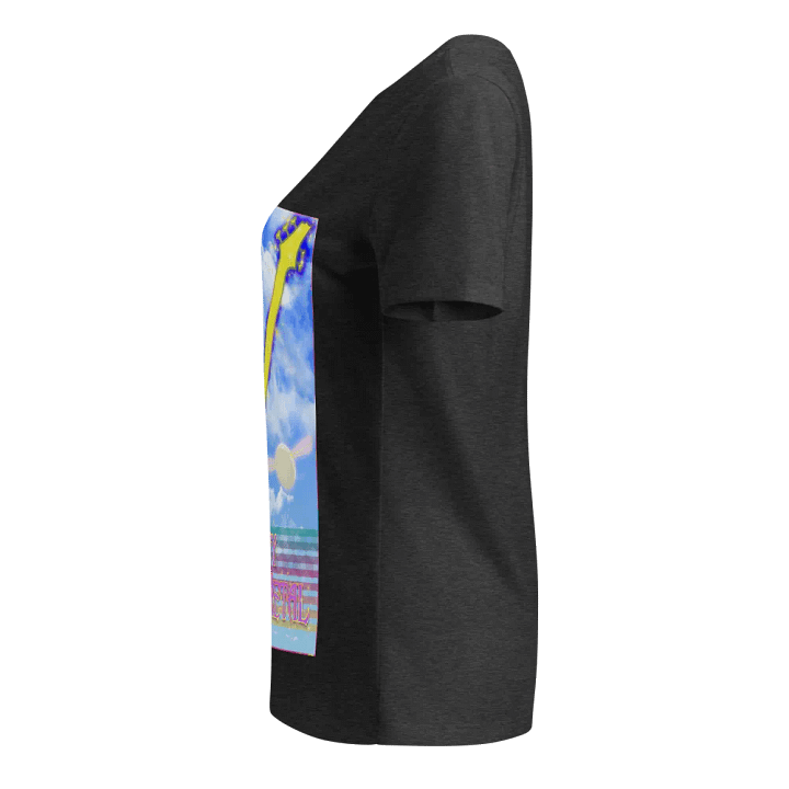 Cheesy Power Metal Relaxed Fit V-Neck T-shirt product image (2)