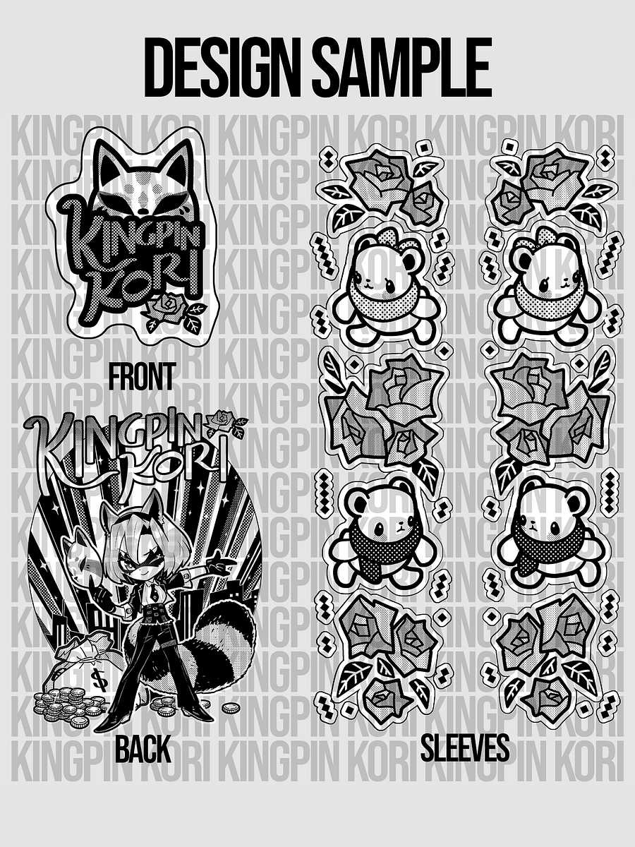 Kingpin Kori - Unisex Hoodie (B&W) product image (7)