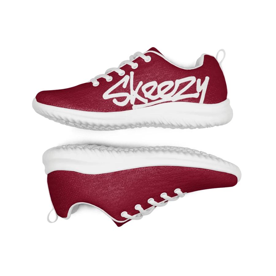 Solid Color Skeezy DRK RED/WHT product image (7)