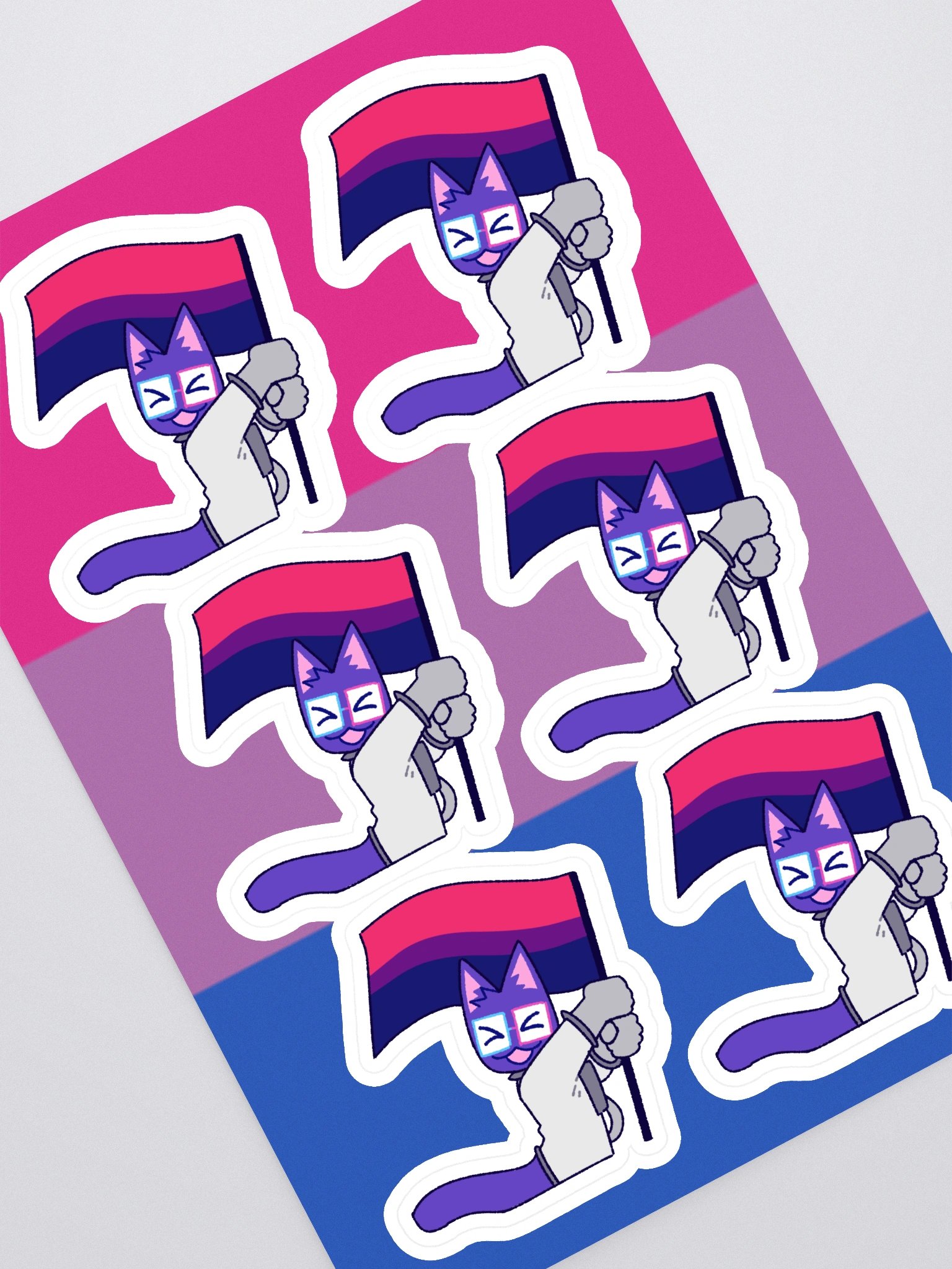 bisexual pride kaykay sticker sheet product image (1)
