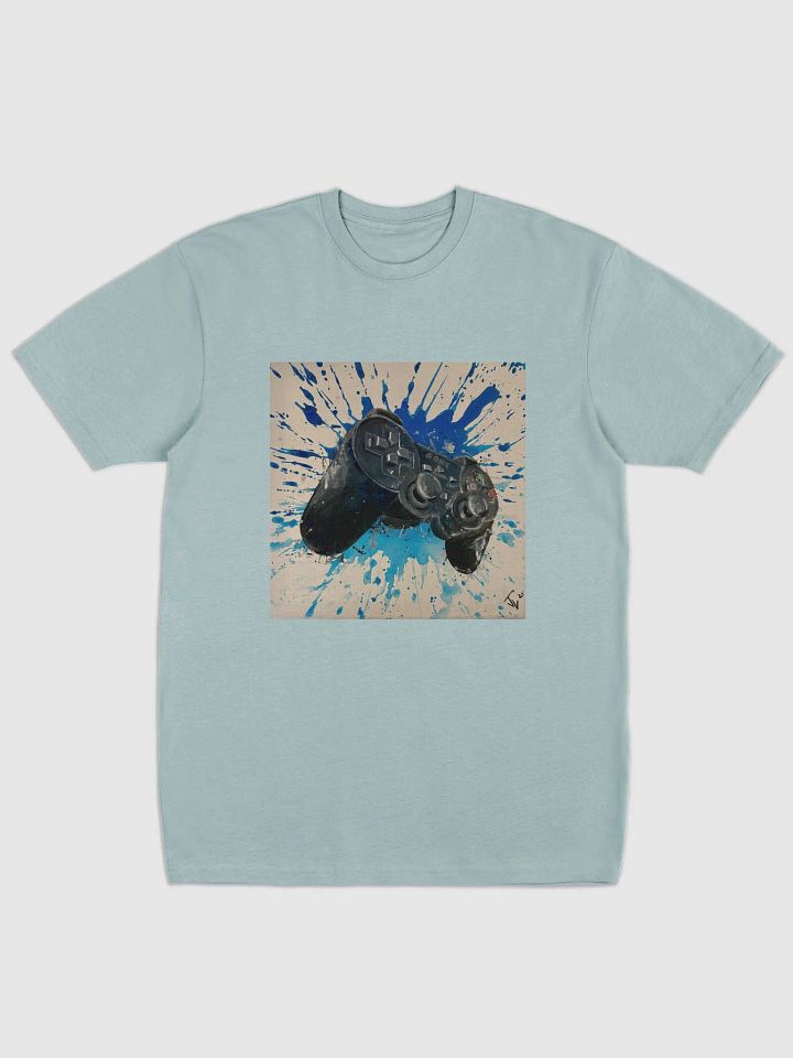 Game Station 2 Controller Splatter Paint Tee product image (1)