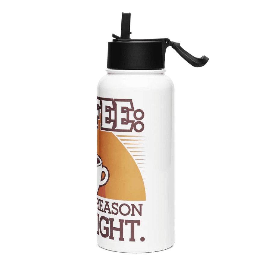 Coffee Stainless Steel Water Bottle with a Straw Lid product image (3)