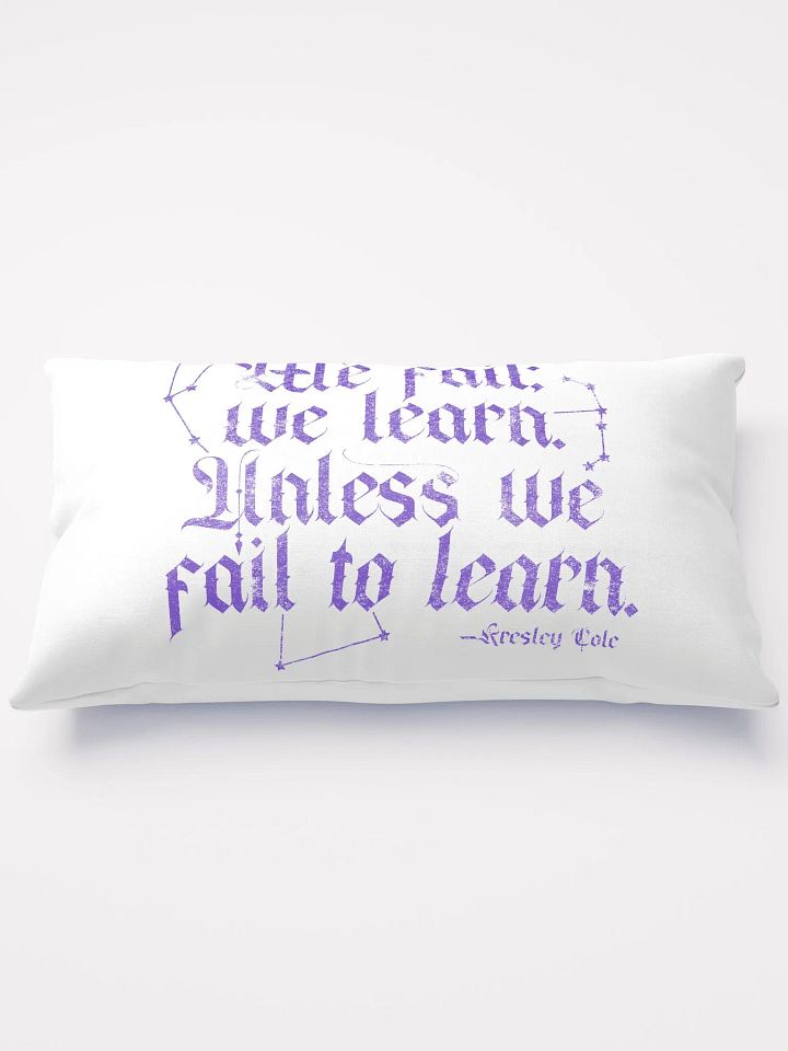 We Fail We Learn Pillow product image (1)