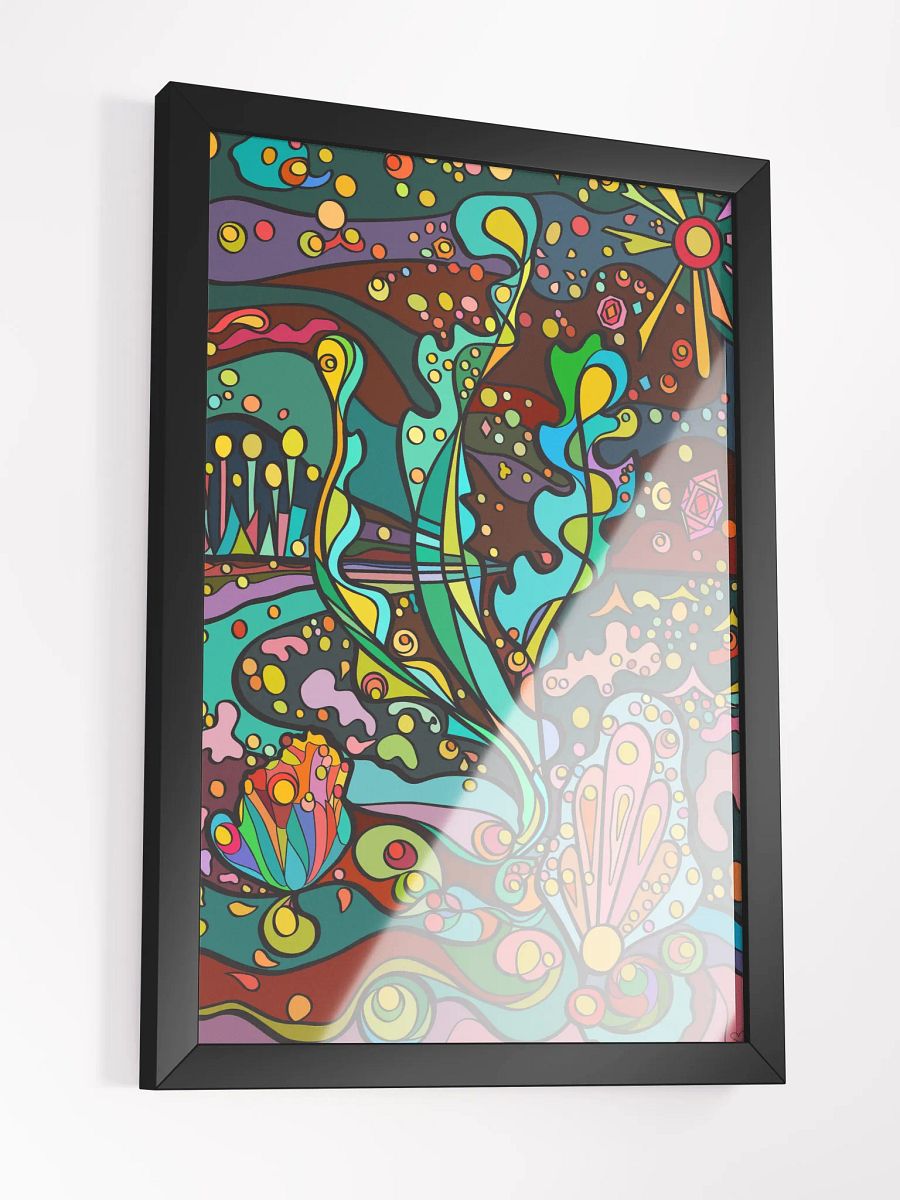 Vibrant Abstract Fusion Framed Poster – Resort Night product image (17)