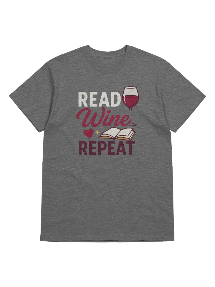 Read Wine Repeat T-Shirt – Book Club Drinking Shirt for Wine & Book Lovers product image (8)