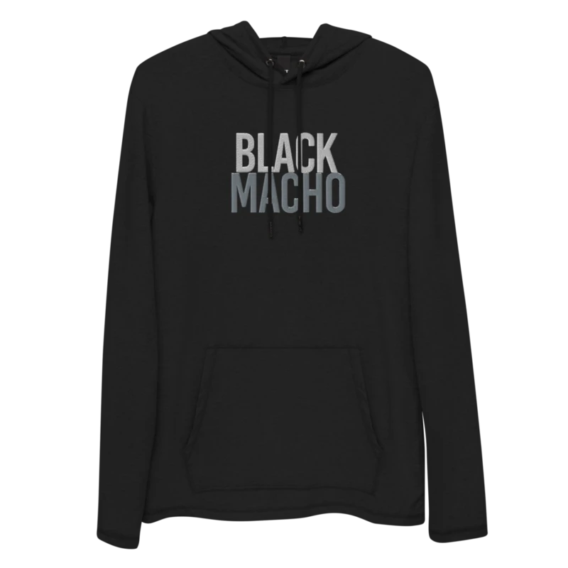 [Black Macho] Unisex Lightweight Hoodie - District DT571 product image (1)