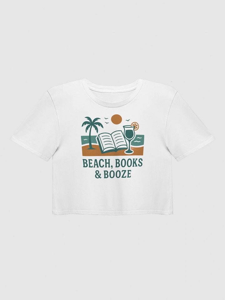 Boozy Book Club Beach Day Crop Top product image (2)