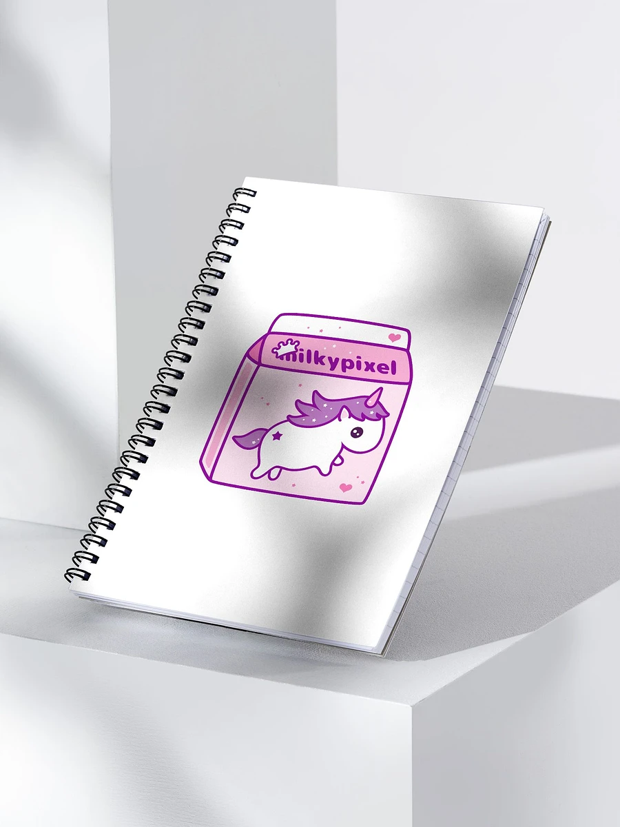 Milky Pixel Logo Spiral Notebook product image (4)