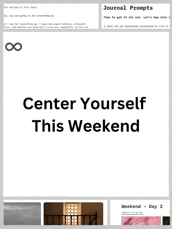 The You Space: A Notion Space for the Ultimate Weekend Reset product image (1)