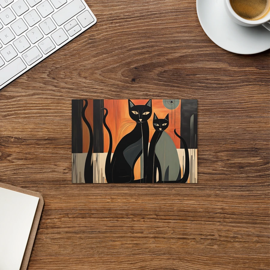 Abstract Black Love Cats product image (4)