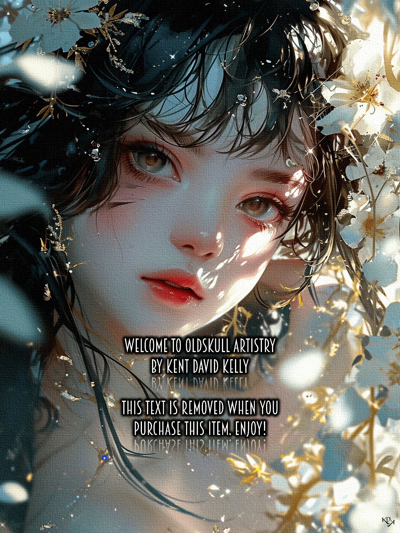 Oldskull Artwork 004: Shaded Blossom product image (1)