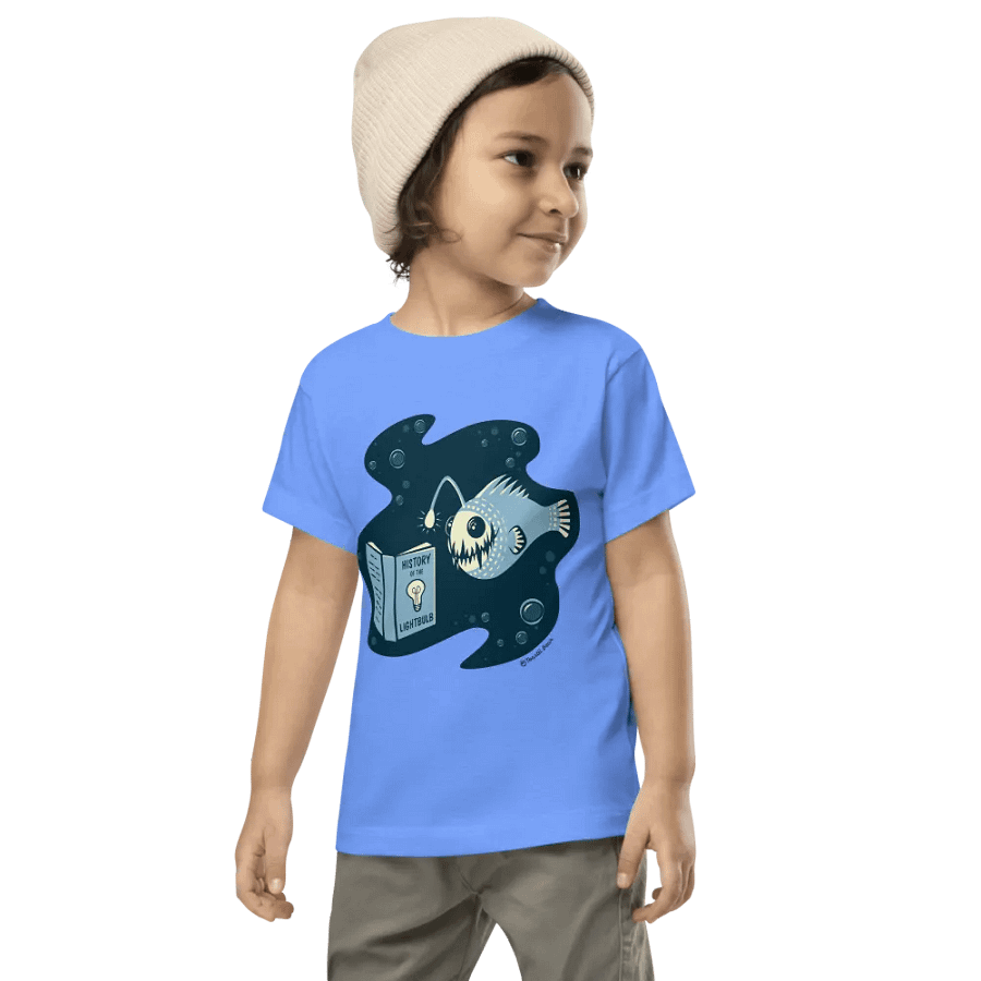 Deep Sea Readin' Toddler - Heather Columbia Blue product image (4)
