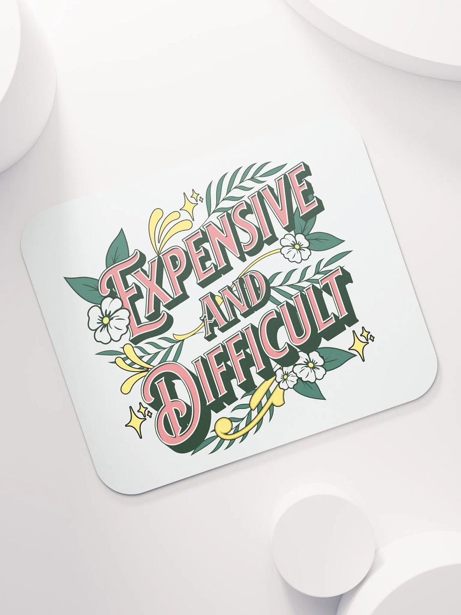 Expensive And Difficult Vintage Floral Mouse Pad product image (5)