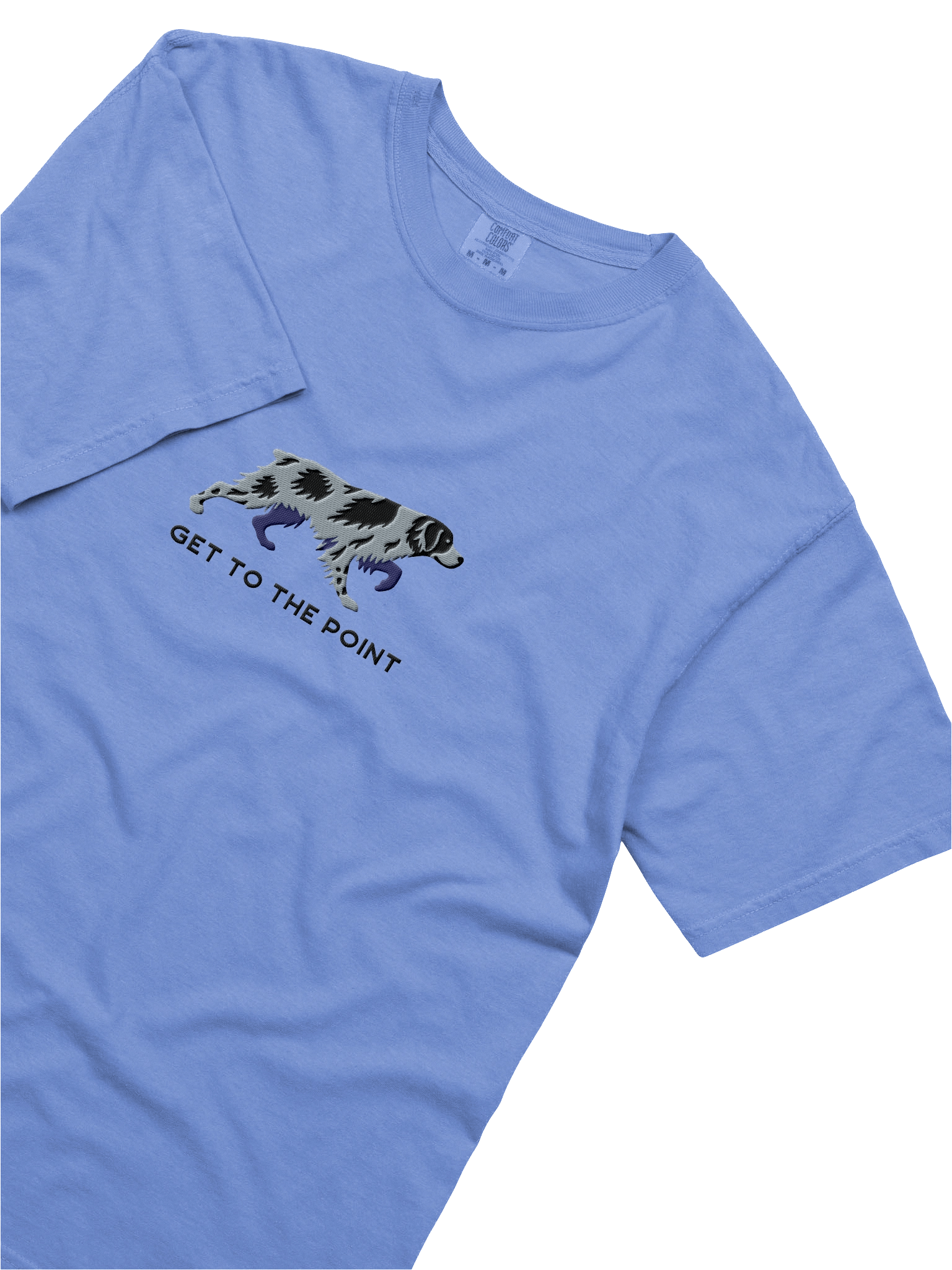 Get to the Point T-Shirt(Embroidered) of a Brittany Spaniel(Blue Merle) product image (28)