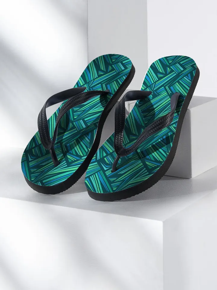 Aqua Angles | Unisex Flip-Flops product image (1)