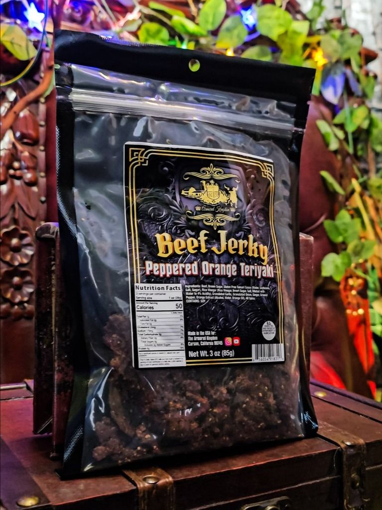 The Armored Kingdom Peppered Orange Teriyaki Jerky product image (5)