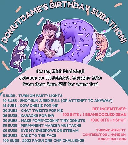 Hey. I turn 30 tomorrow. Make sure you come say happy birthday to me and watch me do some ridiculous things. 🎂